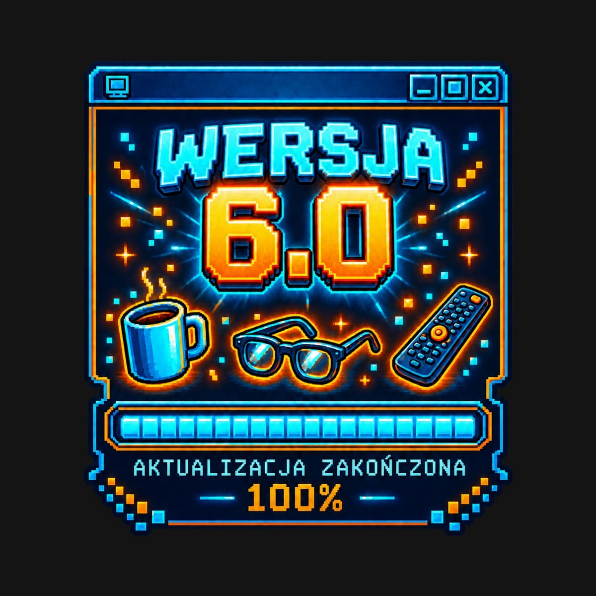 Koszulka męska czarna na 60 urodziny aktualizacja wersja 6 0 prezent, zdjęcie 2