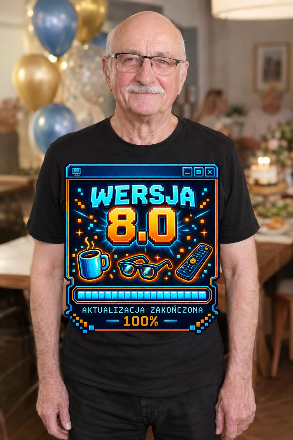 Czarna wersja tej koszulki