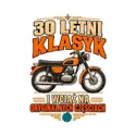 Koszulka męska biała na 30 urodziny WSK klasyk motocykl prezent, zdjęcie 2