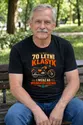 Koszulka męska czarna na 70 urodziny motocykl WSK klasyk prezent, zdjęcie 4