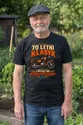 Koszulka męska czarna na 70 urodziny motocykl WSK klasyk prezent, zdjęcie 6