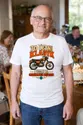Koszulka męska biała na 70 urodziny motocykl WSK klasyk prezent, zdjęcie 6