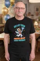 Koszulka męska czarna na 80 urodziny byłem pierwszy astronauta prezent, zdjęcie 1