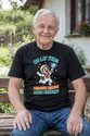 Koszulka męska czarna na 80 urodziny byłem pierwszy astronauta prezent, zdjęcie 7