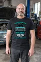 Koszulka męska czarna na 50 urodziny rocznik 1976 Duży Fiat prezent, zdjęcie 1