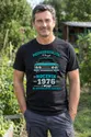 Koszulka męska czarna na 50 urodziny rocznik 1976 Duży Fiat prezent, zdjęcie 7