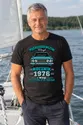 Koszulka męska czarna na 50 urodziny rocznik 1976 Duży Fiat prezent, zdjęcie 8