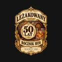 Koszulka męska czarna na 50 urodziny leżakowany rocznik 1976 whisky prezent, zdjęcie 2