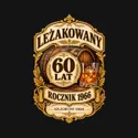 Koszulka męska czarna na 60 urodziny leżakowany rocznik 1966 prezent, zdjęcie 2