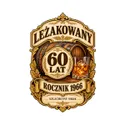 Koszulka męska biała na 60 urodziny leżakowany rocznik 1966 prezent, zdjęcie 2