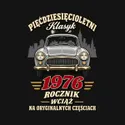 Koszulka męska czarna na 50 urodziny pięćdziesięcioletni rocznik 1976, zdjęcie 2
