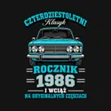 Koszulka męska czarna na 40 urodziny czterdziestoletni klasyk rocznik 1986, zdjęcie 2