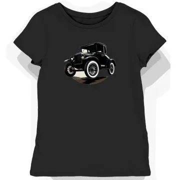 Koszulka damska czarna z grafiką Ford Model T