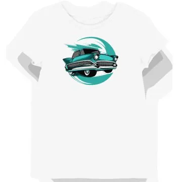 Koszulka damska biała z nadrukiem Chevy Teal
