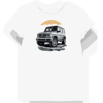 Koszulka damska biała z Surowym Designem SUV