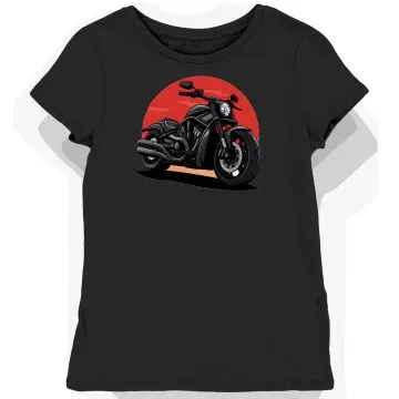 Motocyklowa Koszulka damska czarna Czarnego Księżyca