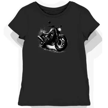 Koszulka damska czarna Motocyklowa Przygoda Honda Rebel