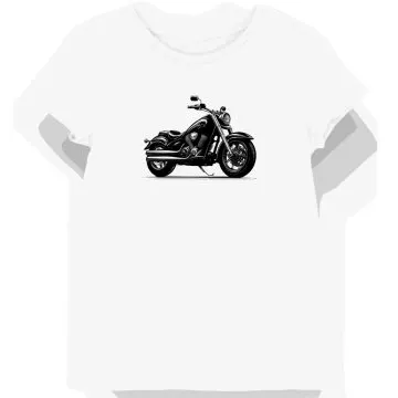Koszulka damska biała Stylowa z Motywem Motorowym Yamaha V Star