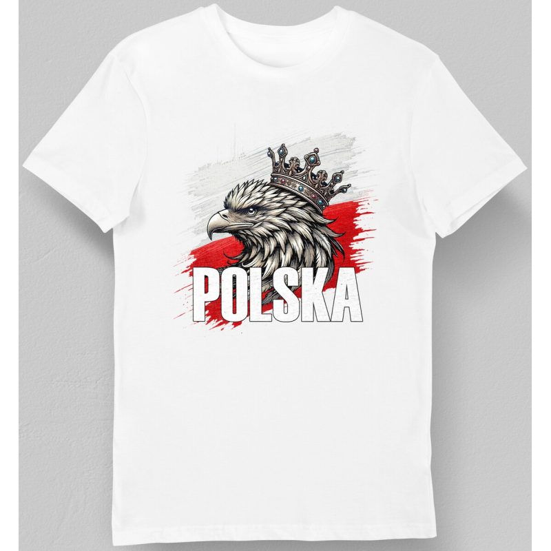 Koszulka Patriotyczna Polska biała