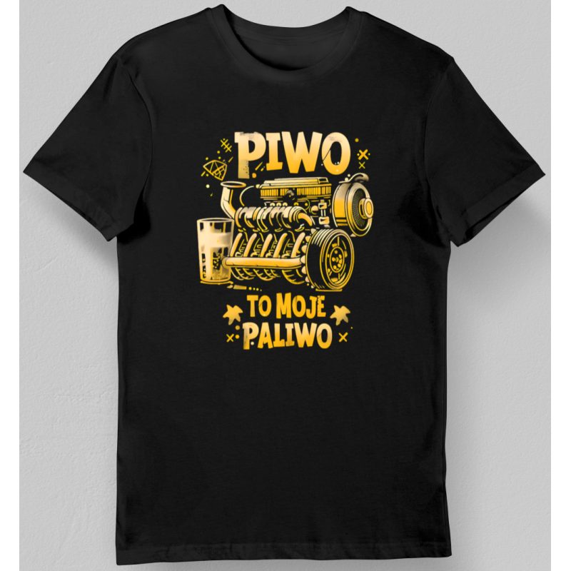 Koszulka Piwo moje paliwo czarna