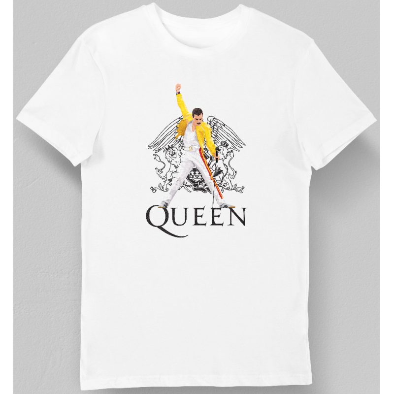 Koszulka męska queen Freddie mercury biała