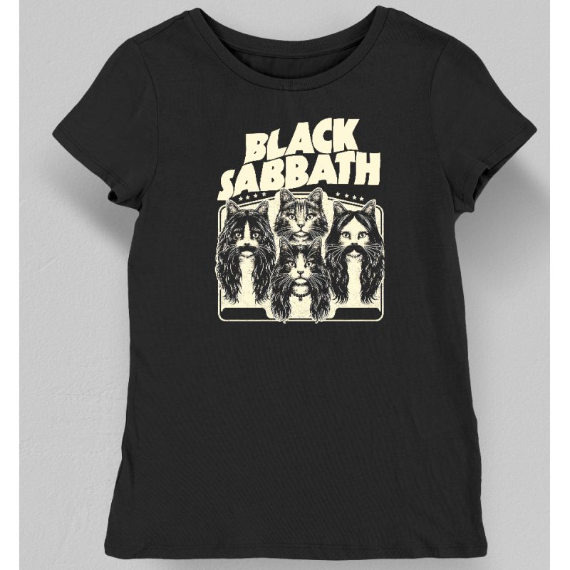 Koszulka damska cat black sabbath czarna