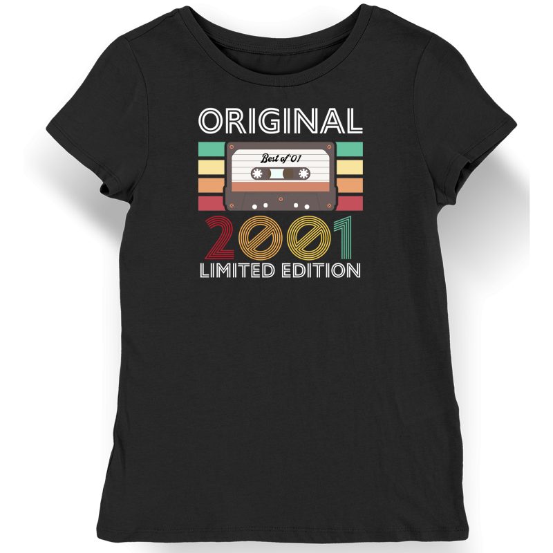 Koszulka damska na 25 urodziny original limited edition kaseta czarna