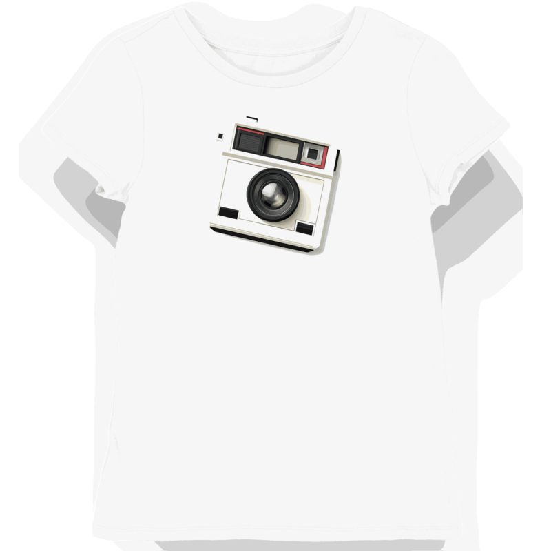 Koszulka damska biała z grafiką Polaroid