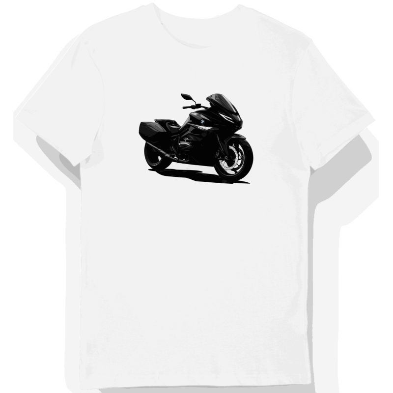 Koszulka męska biała Motocyklowa Wizja Przyszłości