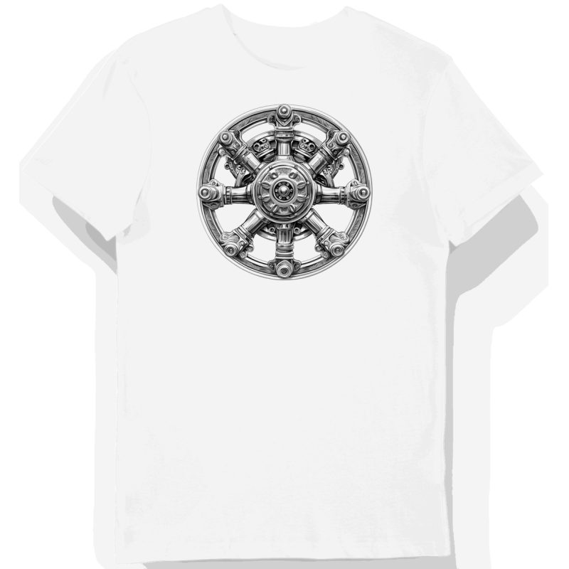 Koszulka męska biała Symbole Mechanicznej Kultury