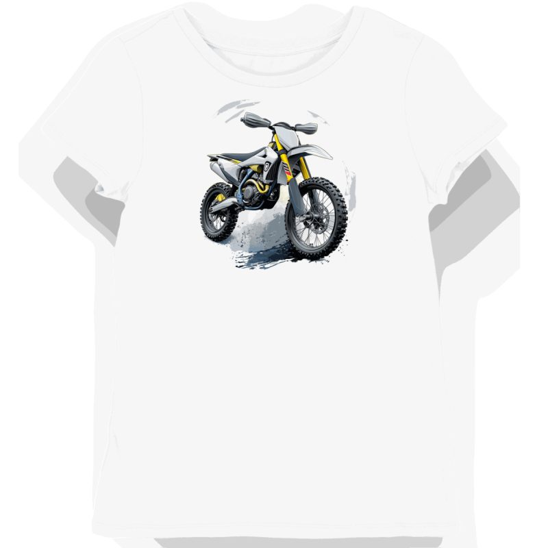 Koszulka damska biała Motocyklowy Styl Husqvarna