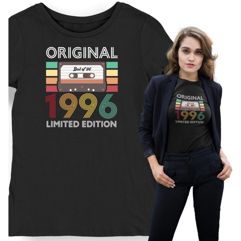 Koszulka damska na 30 urodziny original limited edition kaseta czarna