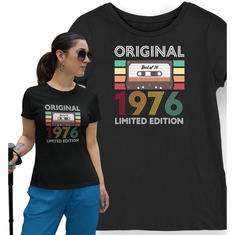 Koszulka damska na 50 urodziny original limited edition kaseta czarna
