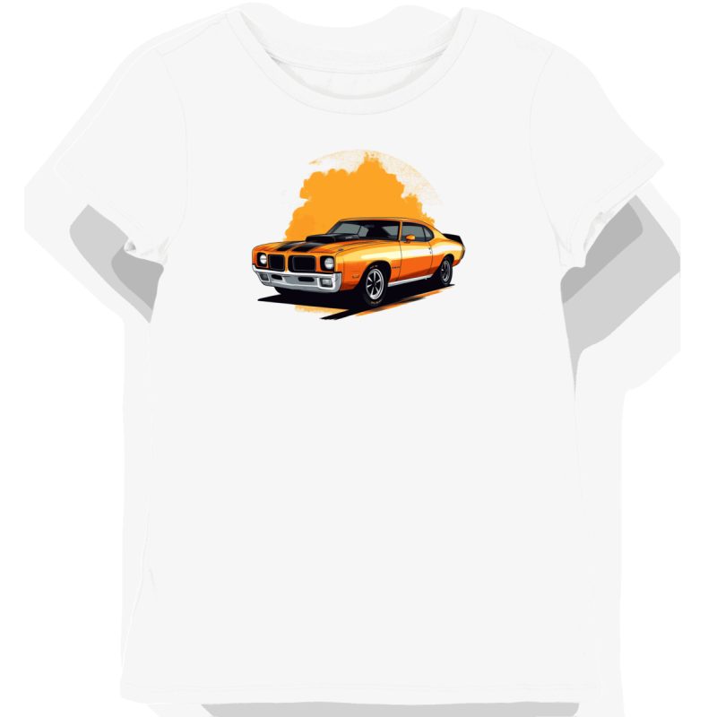 Koszulka damska biała z Motywem Ikonicznego Pontiac GTO