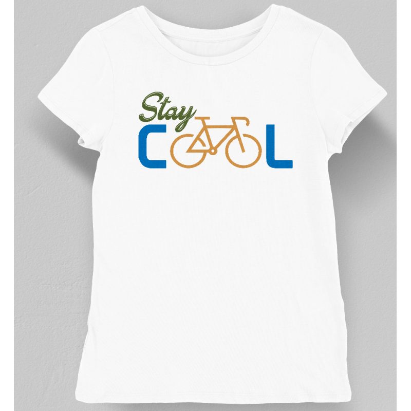 Koszulka damska stay cool rower biała
