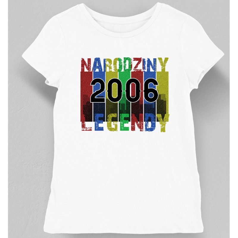 Koszulka damska 2006 18 urodziny narodziny legendy biała