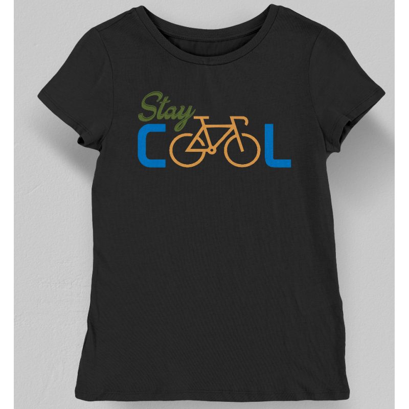 Koszulka damska stay cool rower czarna