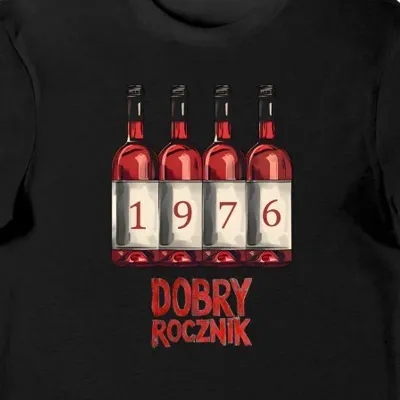 Koszulka męska 1976 dobry rocznik 50 urodziny prezent