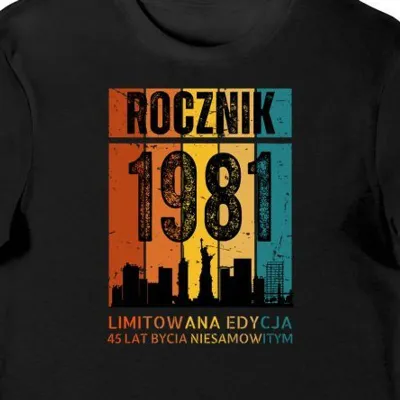 Koszulka męska na 45 urodziny 45 lat bycia niesamowitym limited edition