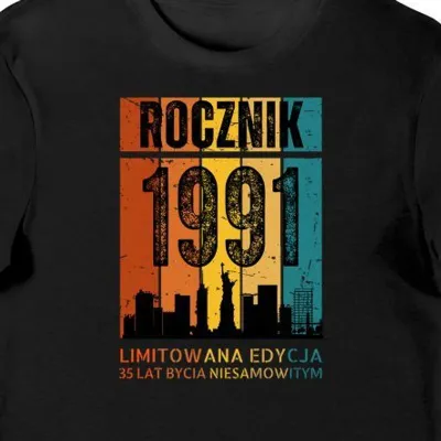 Koszulka męska na 35 urodziny 35 lat bycia niesamowitym limited edition