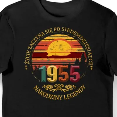 Koszulka na 70 lat 70 urodziny, życie zaczyna się po 70 czarna