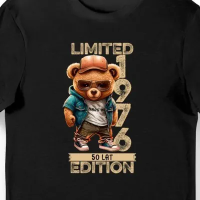 Koszulka limited edition 50 lat na 50 urodziny czarna