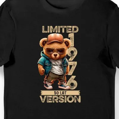 Koszulka limited version 50 lat na 50 urodziny czarna