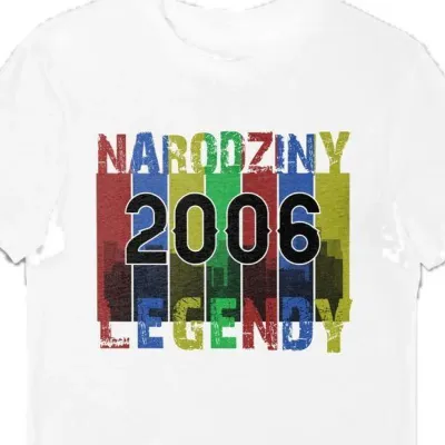 Koszulka męska na 18 narodziny legendy 2006 biała