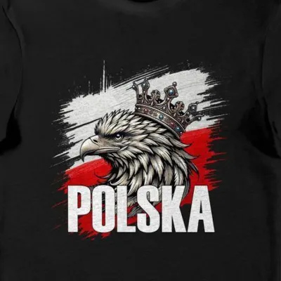 Koszulka Patriotyczna Polska czarna