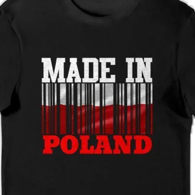 Koszulka Patriotyczna Made in Poland czarna