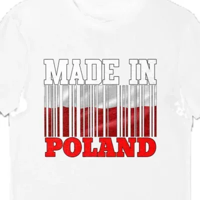 Koszulka Patriotyczna Made in Poland biała