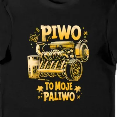 Koszulka Piwo moje paliwo czarna