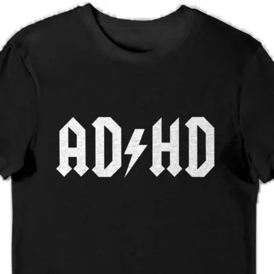 Koszulka ADHD czarna