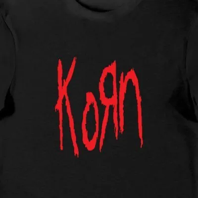 Koszulka męska logo Korn czarna